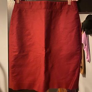 Burgundy J. Crew Pencil Skirt